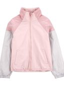 Pink - Kid Fleece Lined Colorblock Jacket
