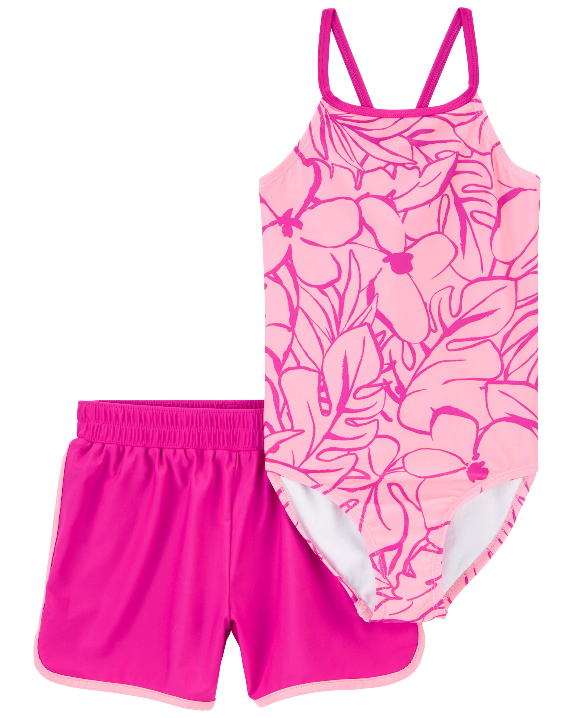Kid 2 Piece Swimsuit Short Set