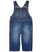 Baby Stretch Denim Classic Overalls, image 1 of 5 slides