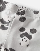 Baby Organic Cotton Pajamas Set in Panda Bear, image 2 of 5 slides
