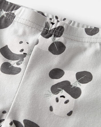 Baby Organic Cotton Pajamas Set in Panda Bear, 