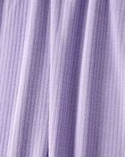 Baby Girl Solid 2-Way Zip PurelySoft Sleep & Play Pajamas - Purple, image 3 of 6 slides