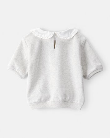 Toddler Girl Cherry French Terry Short-Sleeve Graphic Tee - White, 