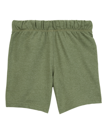 Kid Pull-On French Terry Shorts - Green, 