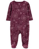 Baby 1-Piece Floral Sleep & Play Pajamas, image 1 of 5 slides