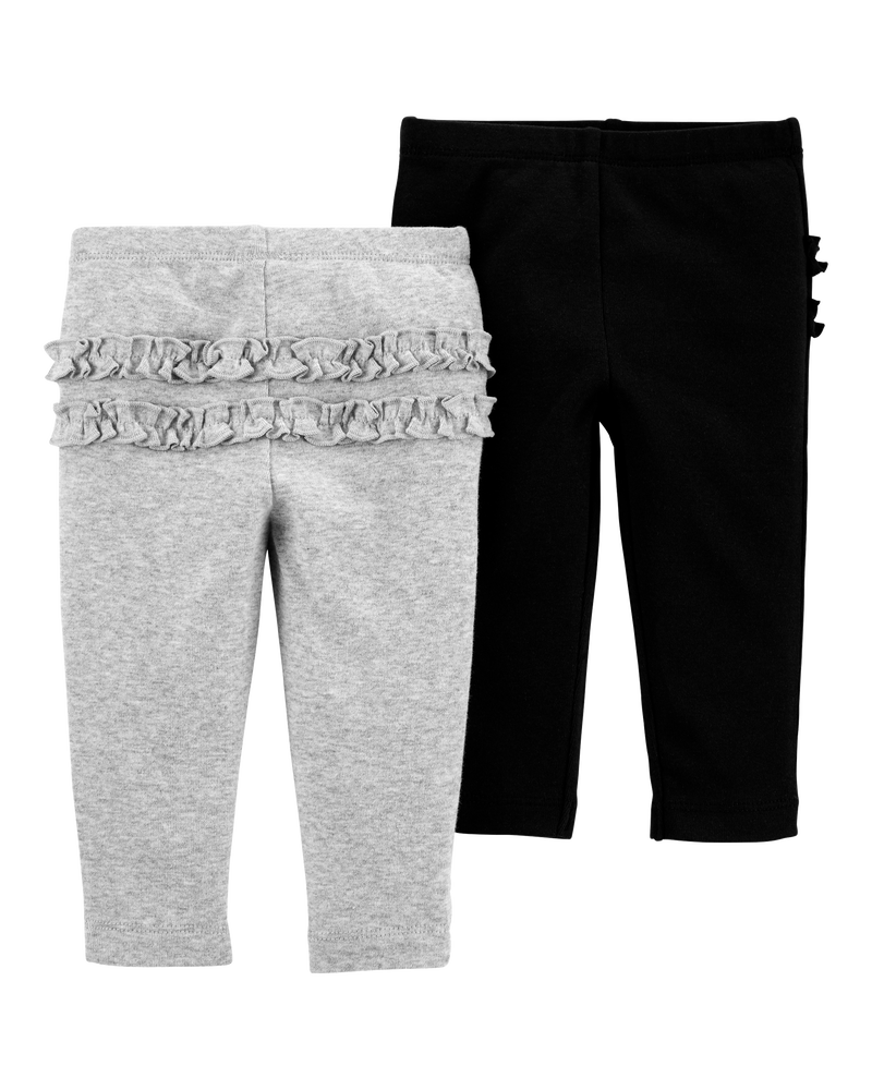 Baby 4-Pack Ruffle-Detail Cotton Pants
, image 2 of 9 slides