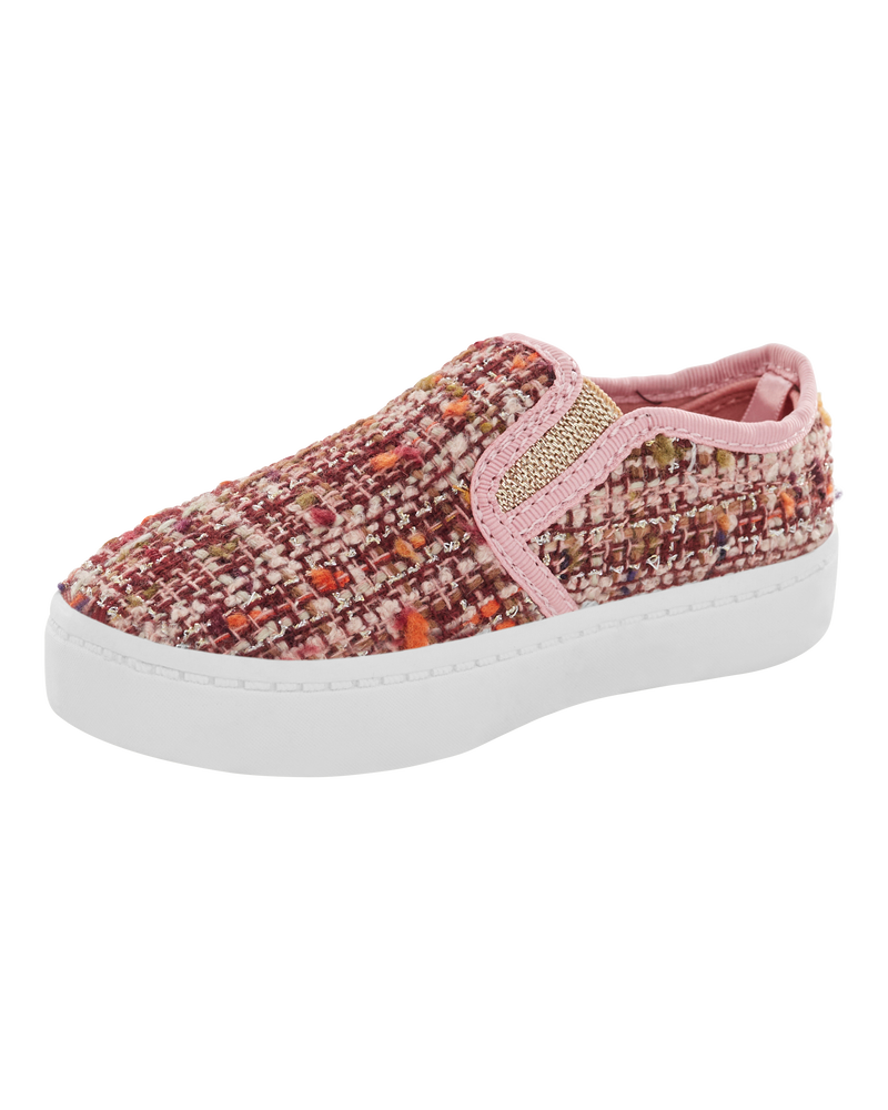Toddler Tweed Slip-On Casual Shoes, image 6 of 7 slides