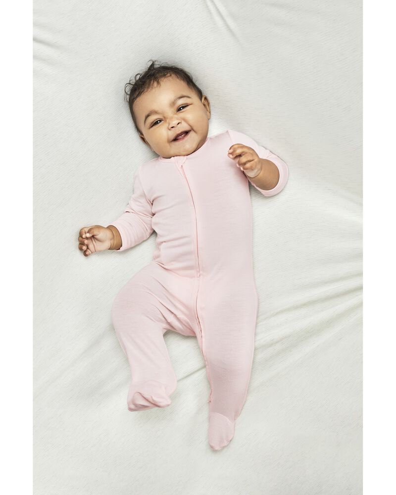 Baby Zip-Up PurelySoft Sleep & Play Pajamas, image 2 of 5 slides