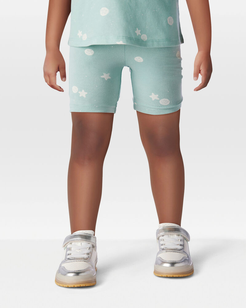 Toddler 2-Piece Seashell Tank & Bike Shorts Set - Turquoise
, image 7 of 8 slides