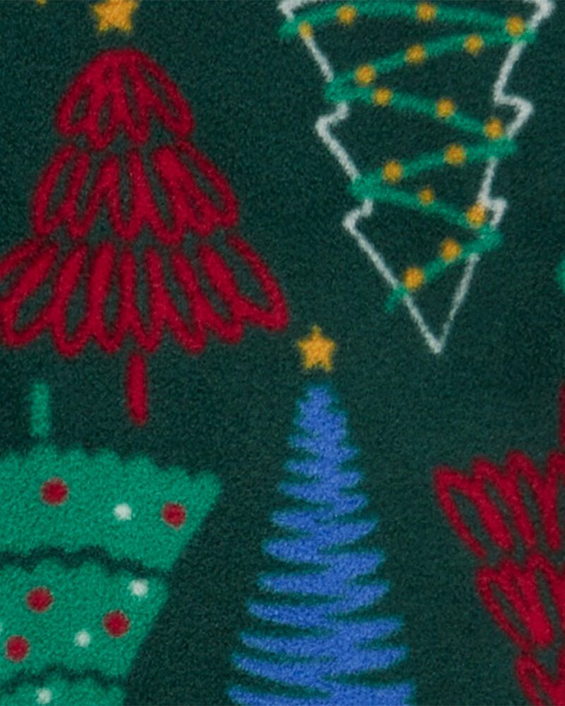 Baby 1-Piece  Christmas Tree Fleece Footie Pajamas
, image 2 of 5 slides