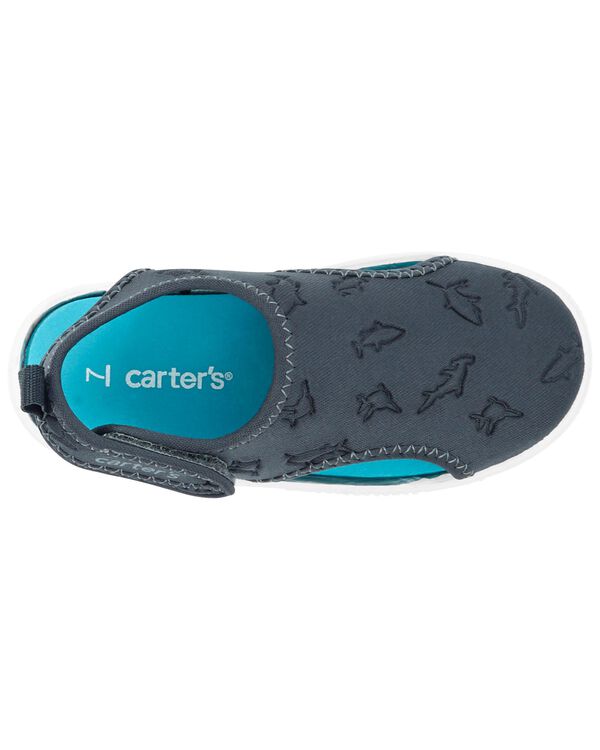 Grey Kid Dinosaur Water Shoes