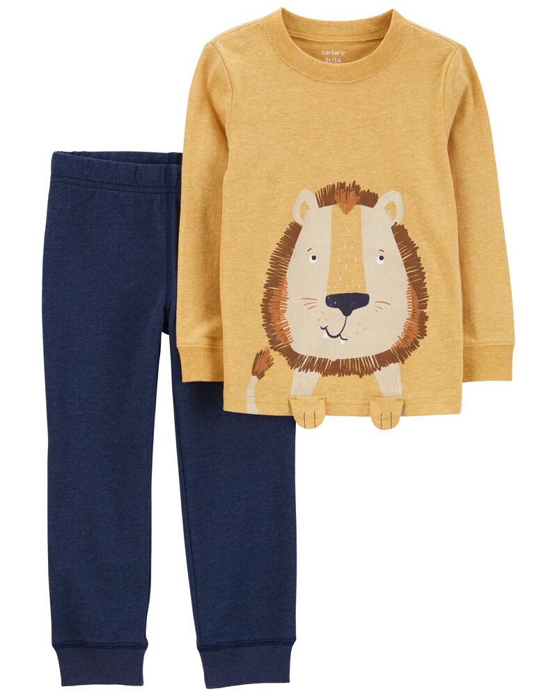2-Piece Lion Tee & Jogger Set, image 1 of 3 slides