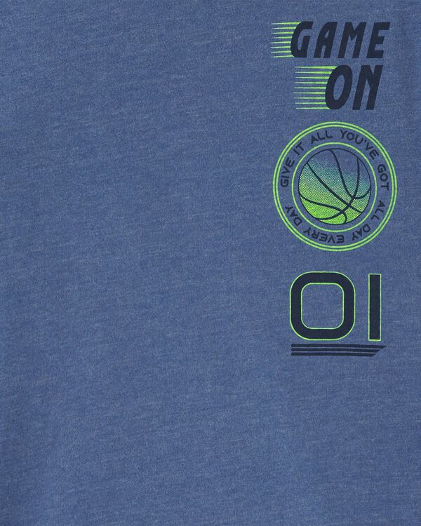 Navy Kid Varsity Raglan Tee