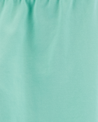 Kid 2-Pack Turquoise & Purple Cotton Stretch Leggings, image 2 of 4 slides