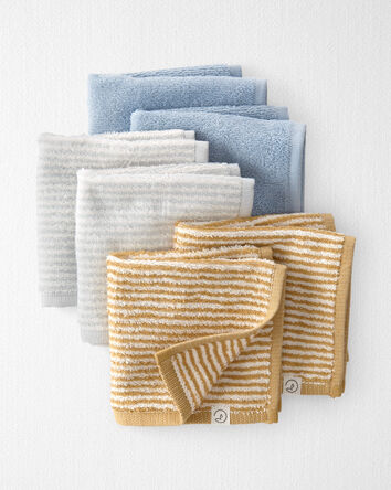 Baby 6-Pack Organic Cotton Washcloths, 