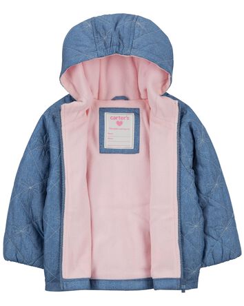 Baby Quilted Chambray Mid-Weight Jacket, 