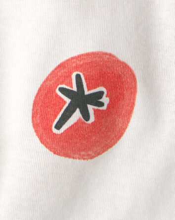 Baby Boy Tomato Romper - Red/Cream, 