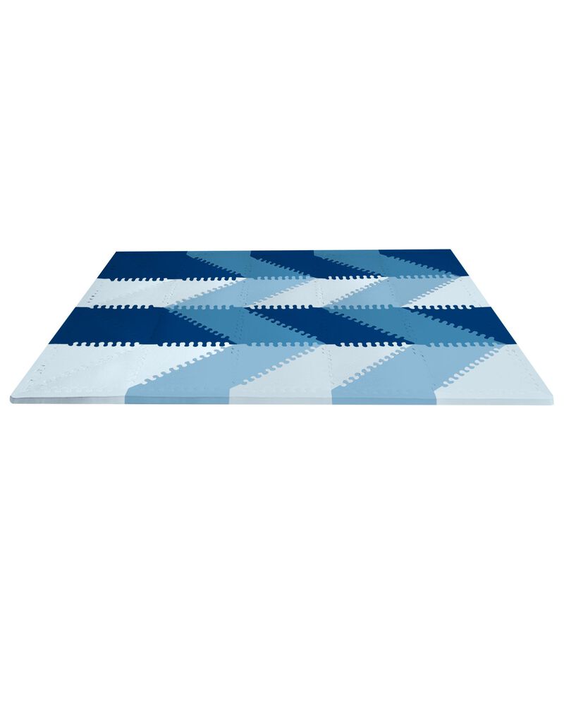 Playspot Geo Foam Floor Tiles - Blue Ombre, image 2 of 4 slides