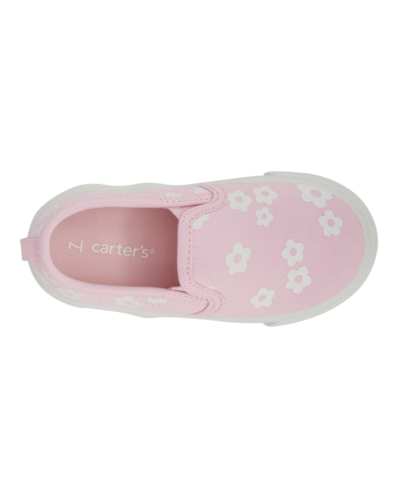 Toddler Slip-On Floral Sneakers - Pink, image 4 of 7 slides
