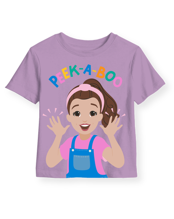 Toddler Ms. Rachel™ 'Peek-a-Boo' Short-Sleeve Graphic Tee - Purple, 