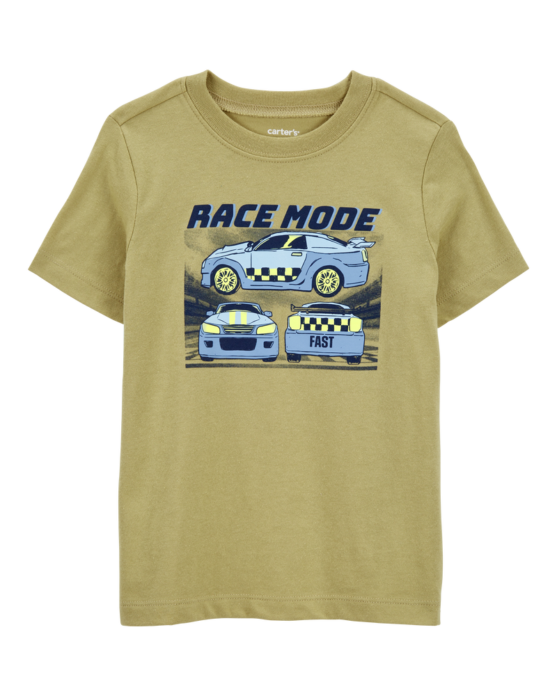 Toddler Race Mode Short-Sleeve Graphic Tee - Gold, image 1 of 3 slides