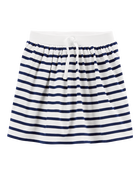 Kid Striped Jersey Skort, image 1 of 4 slides