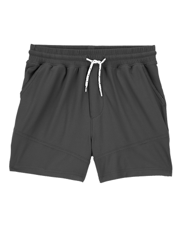Kid Active Mesh Shorts  - Gray, 