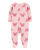 Baby Butterfly 2-Way Zip Thermal Sleep & Play Pajamas, image 1 of 4 slides
