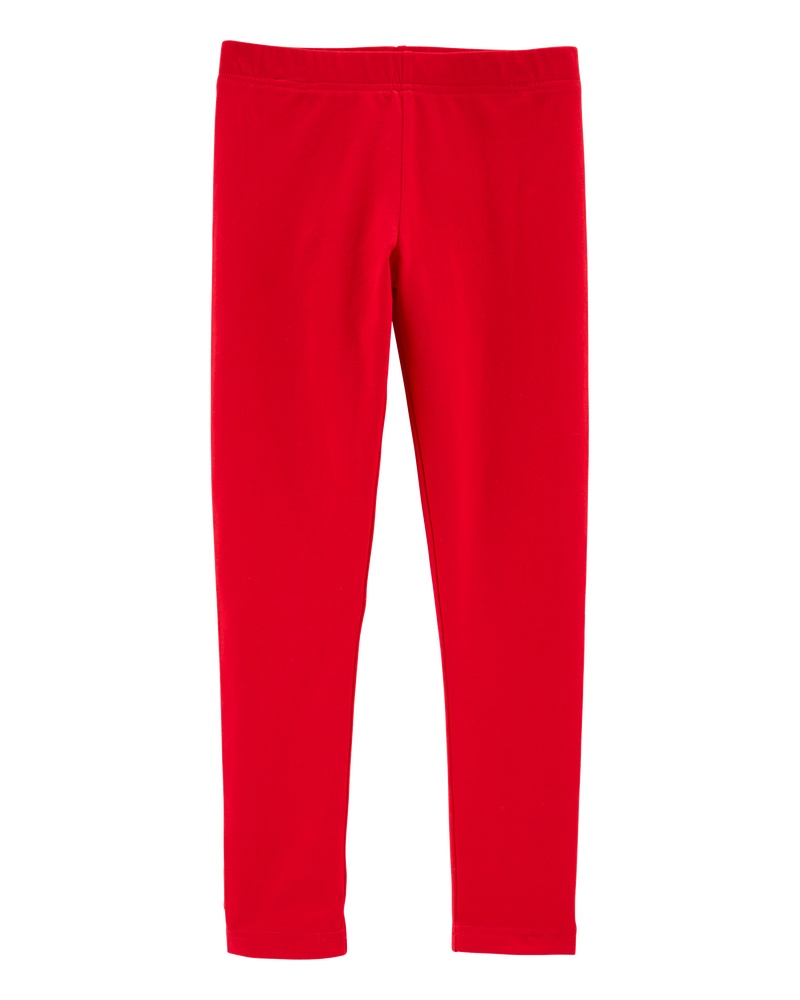 Kid Cotton Stretch Leggings, image 1 of 4 slides