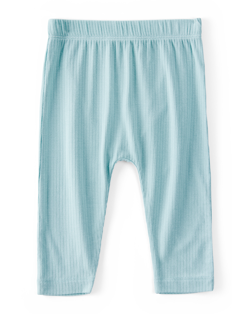 Baby Boy 2-Pack PurelySoft Pull-On Pants - Blue/Ivory, image 2 of 7 slides
