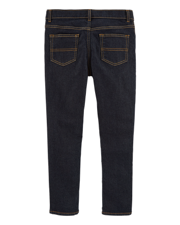 Kid Dark Wash Husky-Fit Skinny-Leg Jeans, 