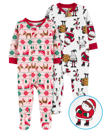 Toddler 2-Pack 1-Piece Pajamas, 