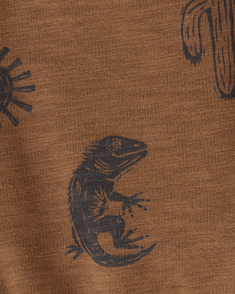 Baby Desert Pull-On Cotton Shorts - Brown, image 3 of 4 slides