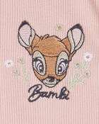 Toddler 2-Piece Bambi Flutter-Sleeve & Bike Short Set - Pink, image 4 of 5 slides