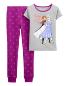 Kid 2-Piece Frozen 100% Snug Fit Cotton Pajamas, image 1 of 3 slides