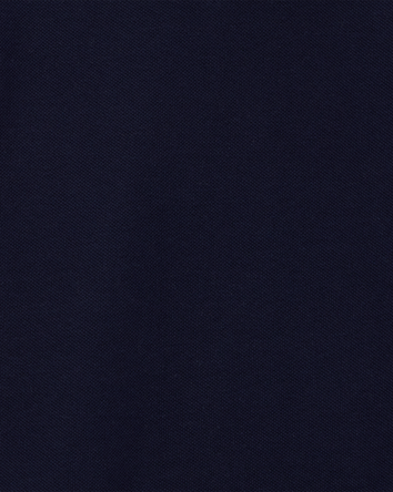Toddler Boy Pique Uniform Polo Shirt - Navy, 