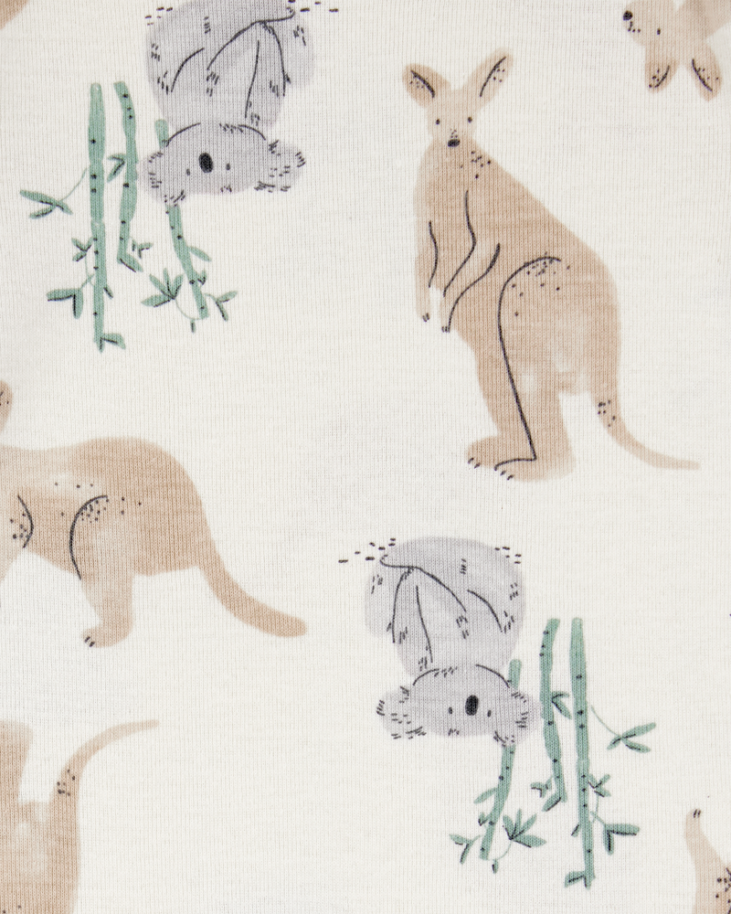 Baby Boy 5-Pack Kangaroo Cloud Short-Sleeve Bodysuits, image 4 of 8 slides