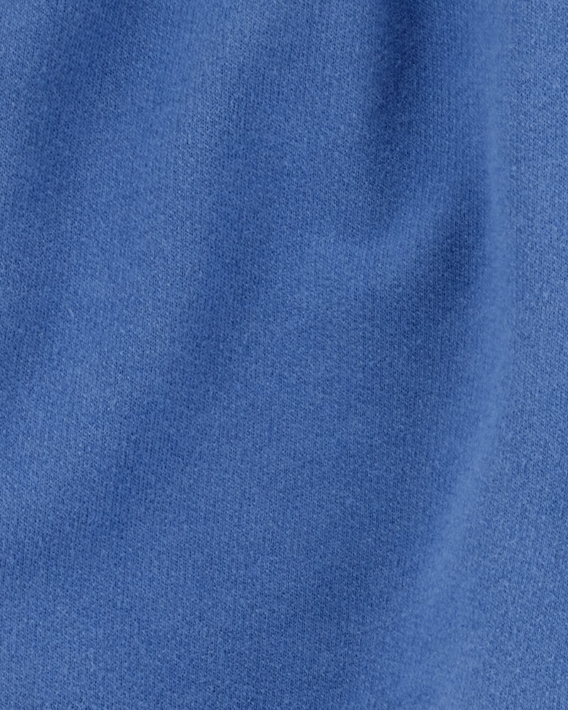 Kid Pull-On French Terry Shorts - Blue, image 3 of 4 slides