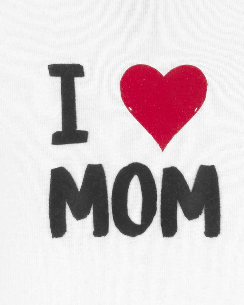 Baby 'I Love Mom' Bodysuit, image 2 of 3 slides