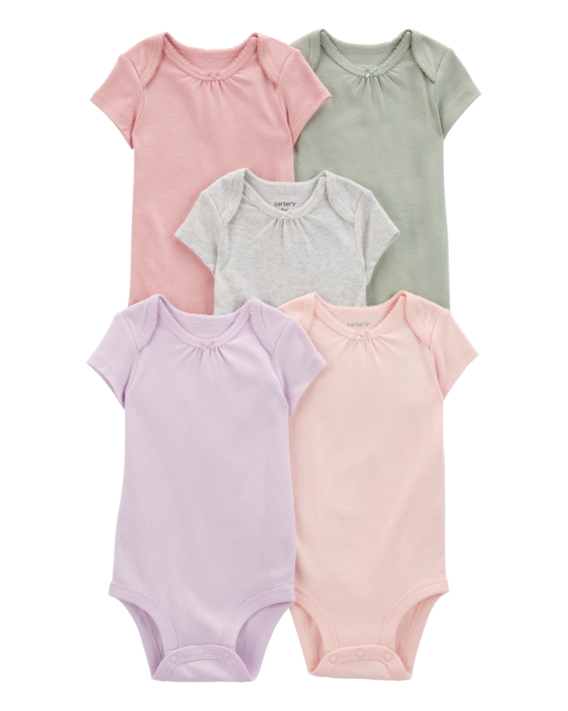 Baby 9-Piece Short-Sleeve Bodysuits & Pull-On Pants Set, image 2 of 12 slides