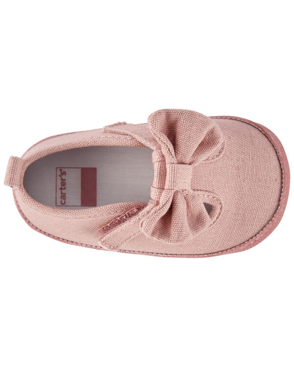 Pink Baby Soft Sole Mary Jane Shoes