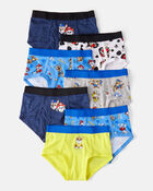 Toddler Boy 7-Pack PAW Patrol® Brief Underwear - Blue/Navy/White/Yellow, image 1 of 2 slides