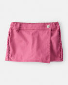 Toddler Girl 100% Cotton Skort - Pink, image 1 of 6 slides