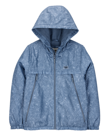 Boys Fleece-Lined Midweight Jacket - Blue, 
