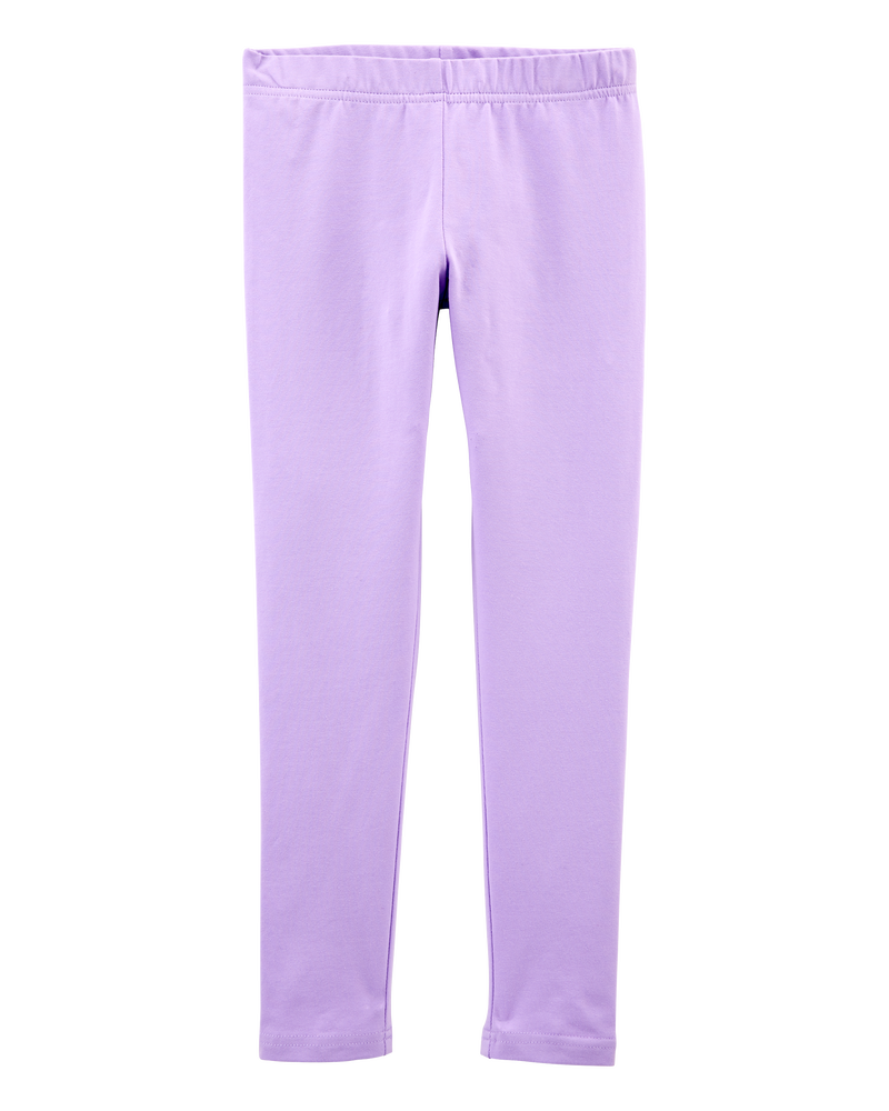 Kid Cotton Stretch Leggings, image 1 of 4 slides