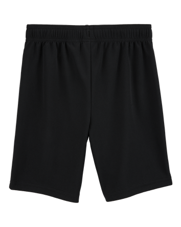 Boys Active Mesh Shorts - Black, 
