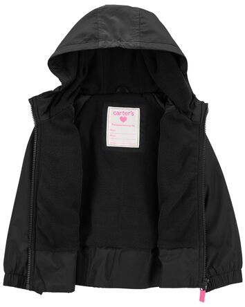 Baby Peplum Mid-Weight Fleece-Lined Jacket, 