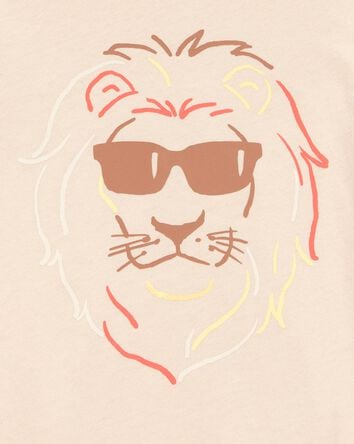 Toddler Boy Lion Short-Sleeve Graphic Tee - Brown, 