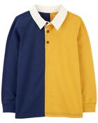 Kid Long-Sleeve Rugby Polo Shirt, image 1 of 4 slides