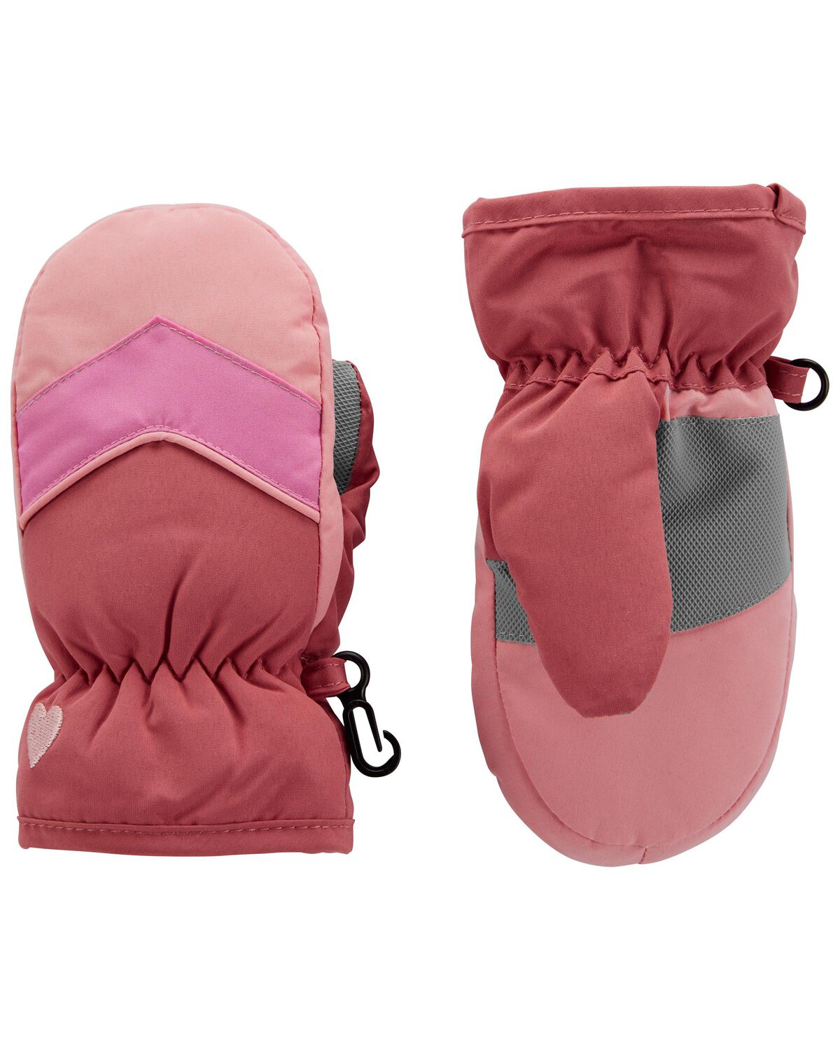 Pink Toddler Snow Mittens